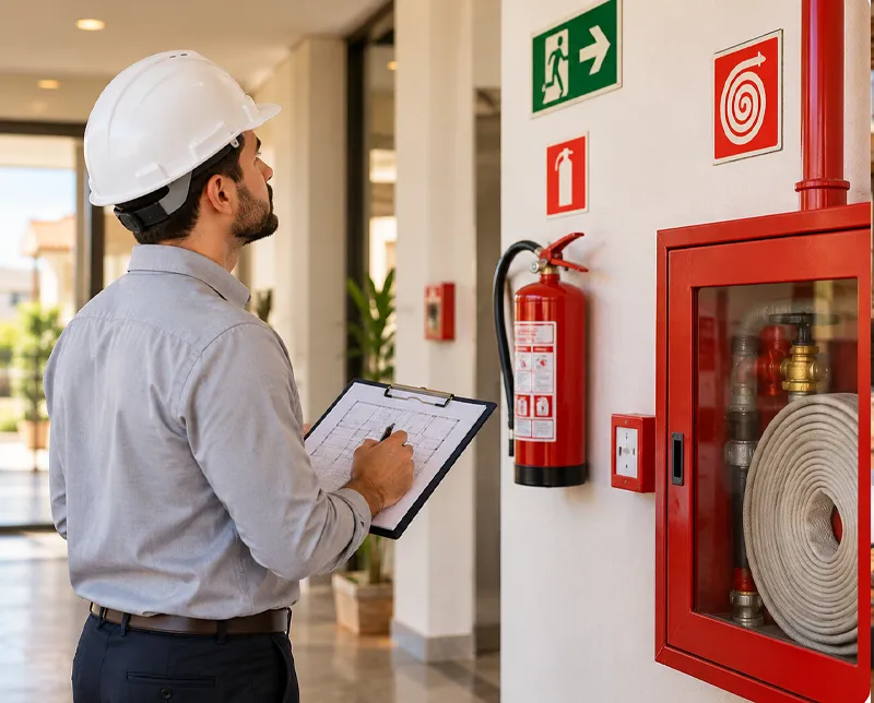 Inspeção técnica de equipamentos de segurança contra incêndio para AVCB